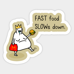 Fat king Sticker